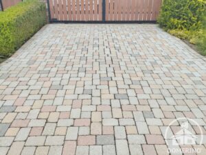 dlažba po odstranění nánosů mechů a plevele