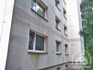 plísně na fasádě panelového domu