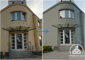 detailní porovnání před a po nátěru