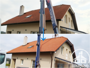 Detailní porovnání střechy před a po