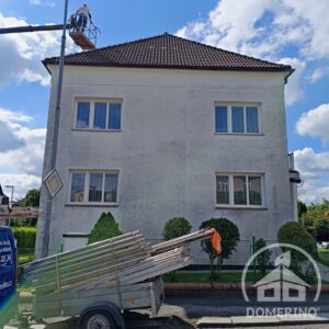 čištění střech a fasád vysokozdvižná plošina Domerino