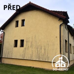 plísně znečištění fasáda rodinný dům